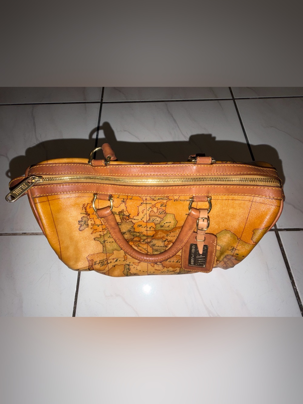 Alviero Martini 1ª Classe Geo Classic Large Boston Bag - Picture 12 of 16